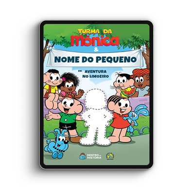 Capa do livro personalizado do Aventura no Limoeiro