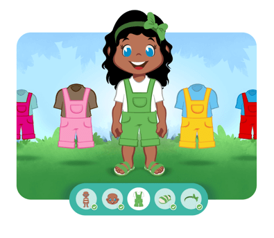 Personalização do protagonista na história personalizada do Smilingüido