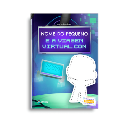 Capa do livro personalizado do Uma Viagem Virtual.com