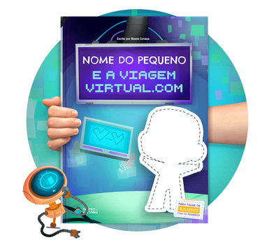 Cena do livro Personalizado do livro Uma Viagem Virtual.com